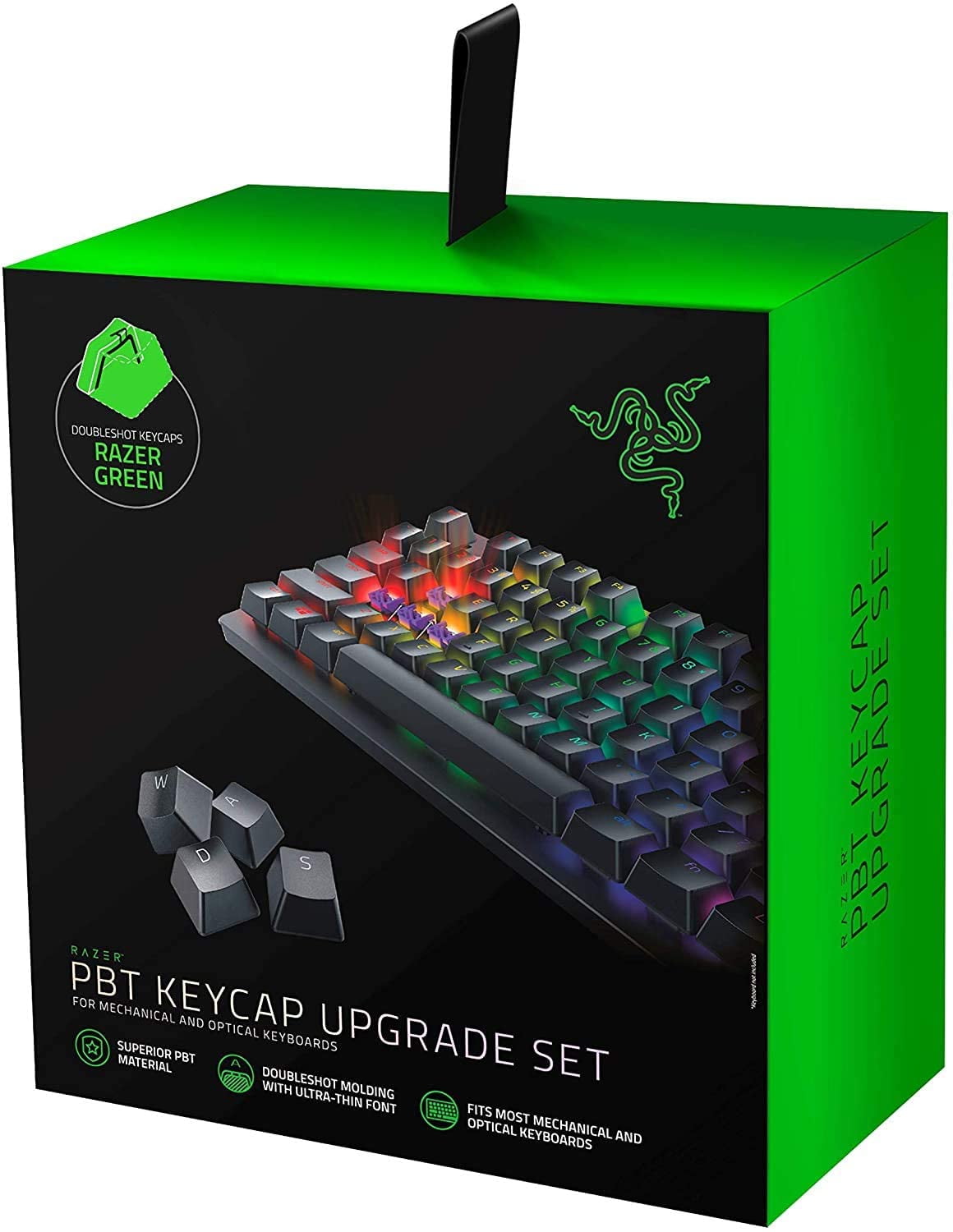 Razer PBT Keycap Upgrade Set Backlight Compatible Superior PBT Material Green