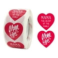 thumbnail image 5 of 1 Inch Heart Design Mother’s Day Stickers Waterproof Adhesive Labels for Gift Wrapping Cards Party Decor Scrapbooking Planners Crafting DIY Love Themed Decorations Bulk Pack Labels, 5 of 6