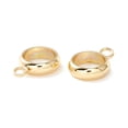 201 Stainless Steel Tube Bails Loop Bails Ring Bail Beads Real 18K Gold ...