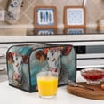 thumbnail image 6 of Fotbe Vintage Colorful Floral Cow for Two Slice Toaster Cover, Fingerprint Protector, Super Soft Appliance Cover And Dust Cover,Bread Dust Cover & Fingerprint Protection, 6 of 7
