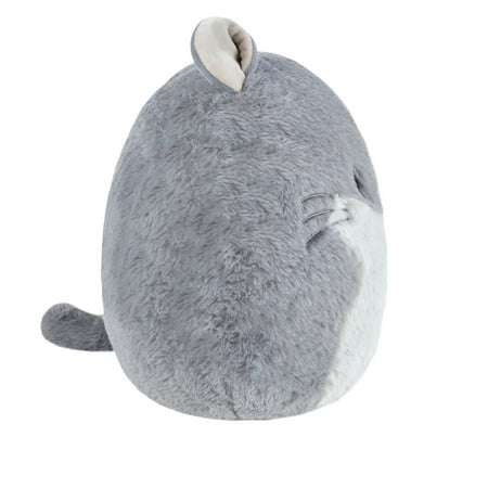 Squishmallows Fuzz-A-Mallows 12 inch Miper the Grey Chinchilla with Light Grey Belly - Child's Ultra Soft Stuffed Plush Toy