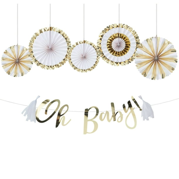 Oh Baby Baby Shower Decorating Kit and Supplies, with Decorations and