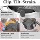 thumbnail image 3 of Strain Pot Strainer and Pasta Strainer - Adjustable Silicone Clip On Strainer for Pots, Pans, and Bowls - Kitchen Colander -grey, 3 of 5