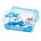 thumbnail image 2 of Jaula para hámster con para esconderse, comedero portátil con rueda de correr, hogar para animales pequeños, casa para hámsteres y cobayas. Azul, 2 of 8