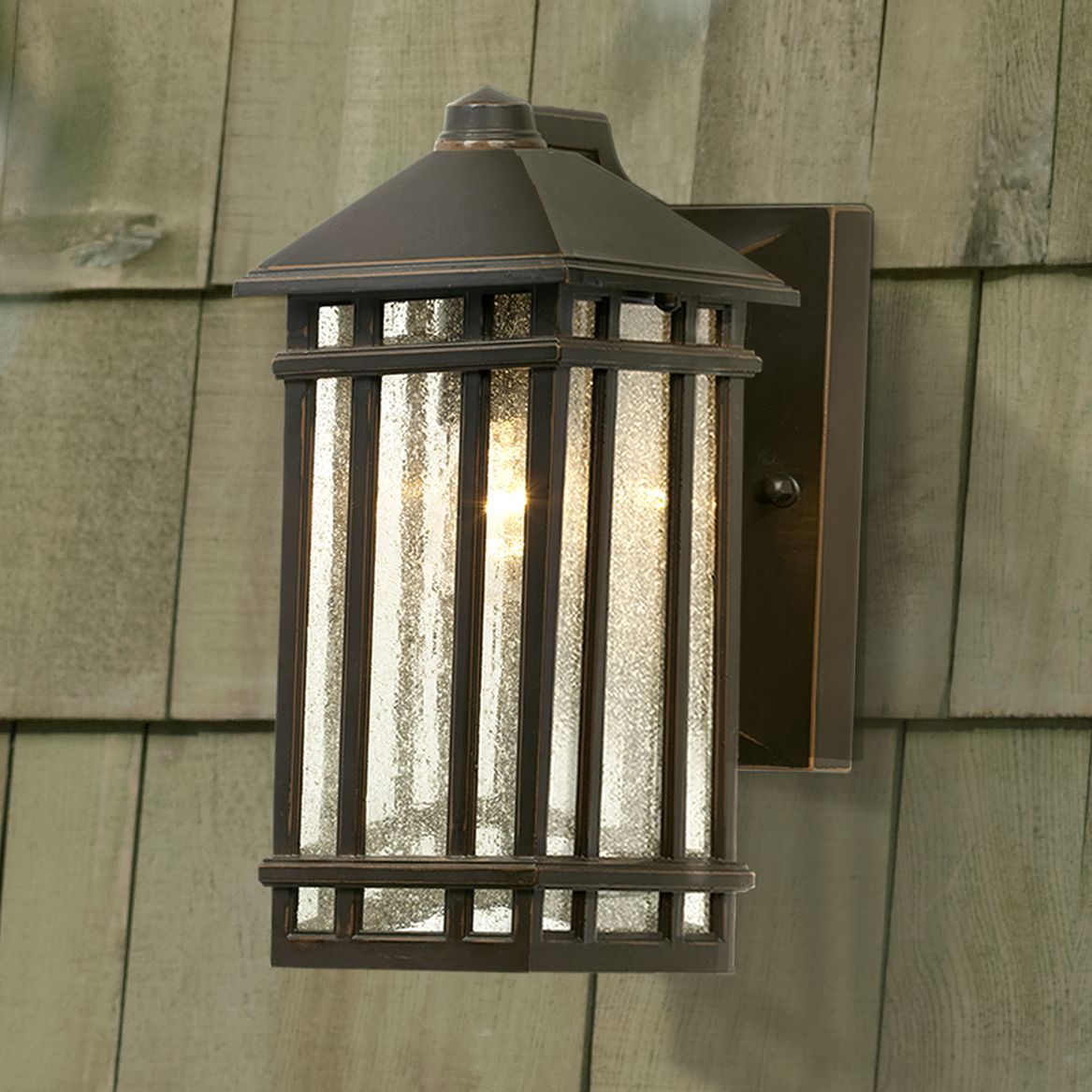 Kathy Ireland J du J Sierra Craftsman 10" High Bronze Outdoor Wall