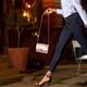 thumbnail image 5 of BESTOYARD Bolso transparente para mujer, con cadena de colores, minibolso de gelatina transparente (rosa), 5 of 6
