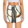 thumbnail image 2 of Lsque Gothic Skeleton With Roses Printed Women's Running Shorts with Liner Pockets,Elastic Quick Dry Workout Athletic Gym Yoga Shorts,Womens High Waist Shorts-X-Large, 2 of 9