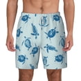 thumbnail image 3 of Uemuo Turtle Pattern Mens Swim Trunks Quick Dry Board Shorts with Mesh Lining, Stretch Beach Shorts Quick Dry No-Chafing Board Shorts-Medium, 3 of 9
