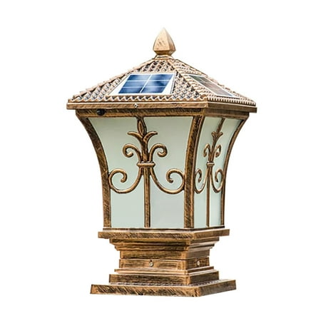 

Solar LED Pillar Light Fence Outdoor Garden Square Post Remote Control Lamp