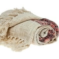 thumbnail image 3 of HomeStock Sophisticated Simplicity Transitional Handloomed 52" x 67" Cotton Throw Blanket for All Living Spaces-Color:Multicolor, 3 of 8