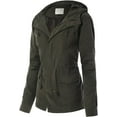thumbnail image 2 of ORUYROP Women's Lightweight Front Zipper Solid Utility Anorak Hoodie Vest/Jacket, 2 of 6