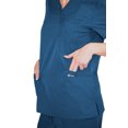 thumbnail image 4 of Green Town Scrubs for Women - Mock Wrap V-Neck Scrub Top, 3 Pockets, Lightweight, Stretch Fabric, Easy Care, 4 of 6