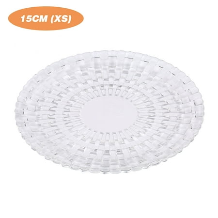 

Transparent Tray Plate Reusable Round Serving Container Holding Cake Candy Nut Fruit for Wedding Parties Catering Buffets 1 PCS