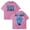 Pink, variant on Jey Uso Yeet Merch T-shirt Crewneck Short Sleeve Cotton Washed Tee Women Men Streetwear Tops