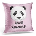 thumbnail image 1 of BSDHOME Noir Abstrait Simple Signe Panda Design Blanc Animal Taie d'Oreiller Housse d'Oreiller 20x20 Pouces, 1 of 1