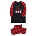thumbnail image 3 of Odeerbi Christmas Pajamas for Family Plaid Holiday Long Sleeve Family Christmas Pajamas Matching Sets Dad Fashion Plaid Print Blouse Tops Pants Sleepwear Xmas Family Matching PJs Set Red, 3 of 6