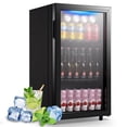 thumbnail image 4 of WANAI 125 Can Mini Fridge Glass Door 3.5 Cu.ft Beverage Cooler Refrigerator for Drink Soda Wine, 4 of 11