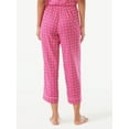thumbnail image 3 of Joyspun Women's Woven Cropped Pajama Pants, Sizes S to 3X, 3 of 6