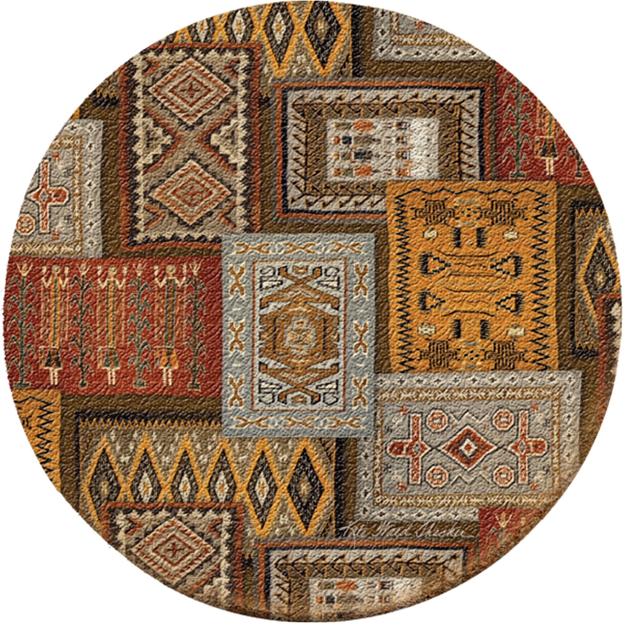 Thirstystone Cork Drink Coasters Set, Woven Beauty