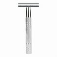 thumbnail image 1 of Waysh Trousse de Rasage Classique, Argent, avec Support et Lames, 1 of 6