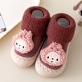 thumbnail image 2 of PMVFHDE Espadrilles pour Tout-Petits Chaussures d'Hiver pour Tout-Petits Semelle Souple Intérieur Non Chaud Chaussettes de Sol Chaussures Bébé Espadrilles Rouges, 2-2.5 Ans, 2 of 5