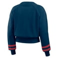 thumbnail image 3 of Women's WEAR by Erin Andrews  Navy Boston Red Sox Vintage Washed Cropped Pullover Sweatshirt, 3 of 4