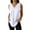 White, variant on Womens Tops Linen Sleeveless Top Plain Ruffled V Neck Tank Shirt Casual Cool Edge Hem Loose Fit Camisole L Size Tank Tops for Women