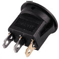 thumbnail image 5 of 2X 12V LED Inverter Rocking Rocker Switch ROUND SPST ON- for BOAT Car Blue, 5 of 6