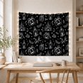 thumbnail image 5 of Jack-O'-Lanterns and Haunted Houses in Spooky Moonlight, Playful Illustration for Halloween Fans, Festive Wall Art Decor, Halloween Gift, Tapestry Wall Hanging for Living Room and Bedroom, 5 of 7