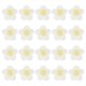 thumbnail image 1 of Uxcell 20-Pack Parches de Costura de Flores, Flores de Ganchillo Hechas a Mano de 1.6 Pulgadas para Ropa DIY [Blanco y Amarillo], 1 of 1