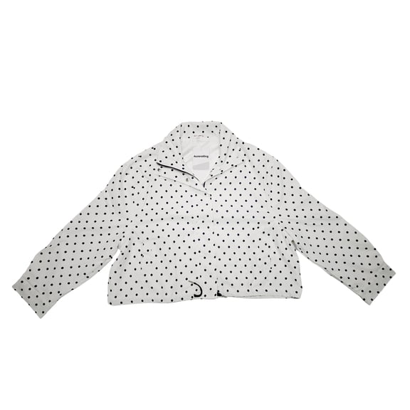 AuroraKing Women's Zipper Cut Jacket Polka Dot Extra Large Jacket Spring Lightweight Fashion Casual Jacket