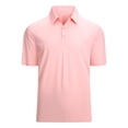 thumbnail image 1 of cfhntfmh Mens Golf Shirts Quick Dry Collared Tennis Tops Summer Solid Short Sleeve Button up Gym Shirts Basic Tees, 1 of 6