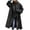 Black, variant on skpabo Winter Coats for Women Open Front Lapel Notched Collar Long Trench Pea Coat with Pockets Oversized Knit Long Cardigan Jacket Button Fall Sweaters Work Jackets