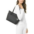 thumbnail image 2 of Michael Kors Ladies Jet Set Large Logo Top-Zip Tote Bag-Black, 2 of 3