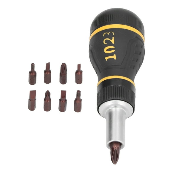 9Pcs Ratcheting Screwdrivers Head Screw Driver 3 Ratchet Setting Screwdriver Bit Sets