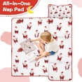 thumbnail image 4 of White Christmas Santa Pattern Toddler Nap Mats for Kids Preschool,60"x20" Sleeping Mat Bag or Kids,Toddler Sleeping Bag,Toddler Nap Mat or Daycare, 4 of 6