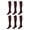 Burgundy (9-11), variant on Women Trouser Socks with Comfort Band Spandex Opaque Knee High - 6-Pack