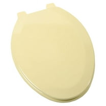 Jones Stephens C014WD50 Citron Yellow Elongated Wood Toilet Seat