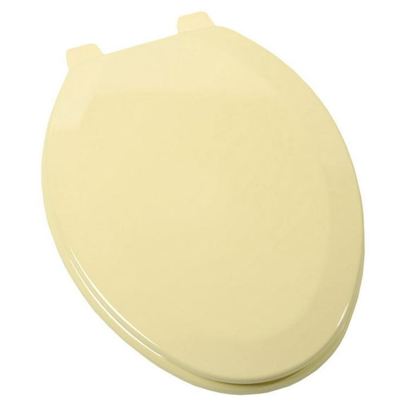 Jones Stephens C014WD50 Citron Yellow Elongated Wood Toilet Seat