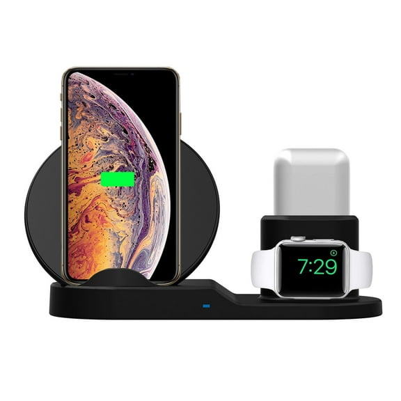 iMESTOU Deals Clearance Phone Holder 3 In 1 QI Wireless Charger Pad Dock Station Stand All Mobile Phones That Support Wireless Charging Fast Charging