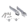 thumbnail image 4 of 1 par de estribos delanteros reposapiés mini pedales aptos para motocicletas Suzuki GSXR600 GSXR750 01-08 GSXR1000 01-07 (plateado) Macarena Pie del reposapiés delantero de la motocicleta, 4 of 8