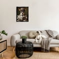 thumbnail image 3 of Stupell Industries Classy Dog with Newspaper Animals & Insects Painting Black Floater Framed Canvas Art Print Wall Art, 25 x 31, 3 of 10