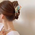 thumbnail image 3 of Trianu Enlarged Butterfly Hair Clips, 4Pcs Nonslip Bows Hair Claw Hair Accessories for Women Girls, 3 of 8