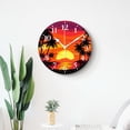 thumbnail image 4 of 12 Inch Wall Clock Battery Operated Silent Clock Decorative for Office, Kitchen, Outdoor, Living Room，Palm Trees Sunset Cute Drawings, 4 of 4