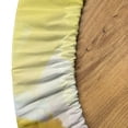 thumbnail image 4 of Ambesonne Oranger Fitted Round Tablecloth, Golden Sunflower Field, 56"- 60" Diameter, Orange Yellow, 4 of 4
