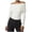 White, variant on Elainilye Fashion Womens Basics Solid Color Long Sleeved Top with Threaded Off Shoulder Sexy Bottom Shirt Knitted T-shirt Top,Black