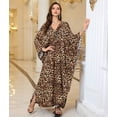 thumbnail image 5 of Women'S Kaftan Beach Cover Up Dress Plus Size Summer Swimsuit Loungewear Maxi Dress Leopard One Size, 5 of 10