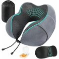 thumbnail image 1 of Travel Pillows Set-memory Foam Flight Neck Cushion With Mask&ear Plugs&carry Bag-Yvan, 1 of 5