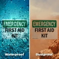 thumbnail image 6 of (2 Pack) First Aid Kit OSHA Emergency Sign 14 Inch X 10 Inch Indoor / Outdoor Rust-Free Aluminum Metal Signs for Workplace, Workshop, and Construction Site, Made in the USA, 6 of 8