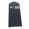 thumbnail image 4 of deevoka 2xHanging Garment Bags Dress Bag Dustproof Bag Men Suits Cover for suits Shirts Black 130cm, 4 of 9